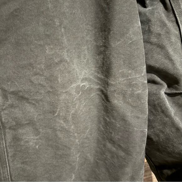 Carhartt Men's Sherpa-Lined Field Jacket Loose Fit Washed Duck Black Size 2XT - Picture 11 of 13